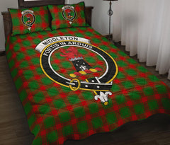 Middleton Modern Tartan Crest Quilt Bed Set