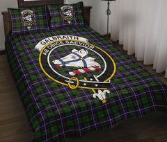 Galbraith Modern Tartan Crest Quilt Bed Set