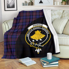 Pride of Scotland Tartan Crest Blanket Wave Style