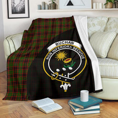 Buchan Modern Tartan Crest Blanket Wave Style