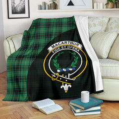 MacArthur Ancient Tartan Crest Blanket Wave Style