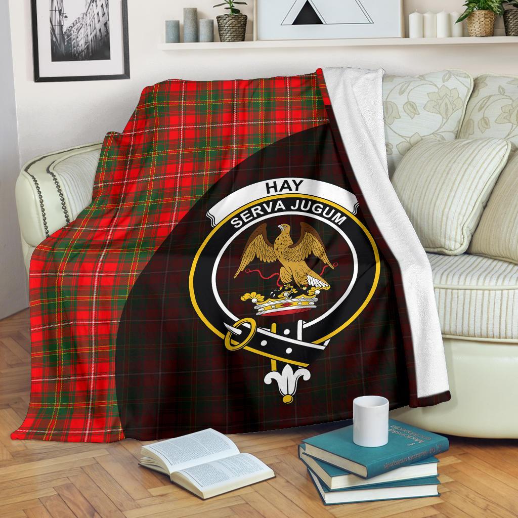 Hay Modern Tartan Crest Blanket Wave Style