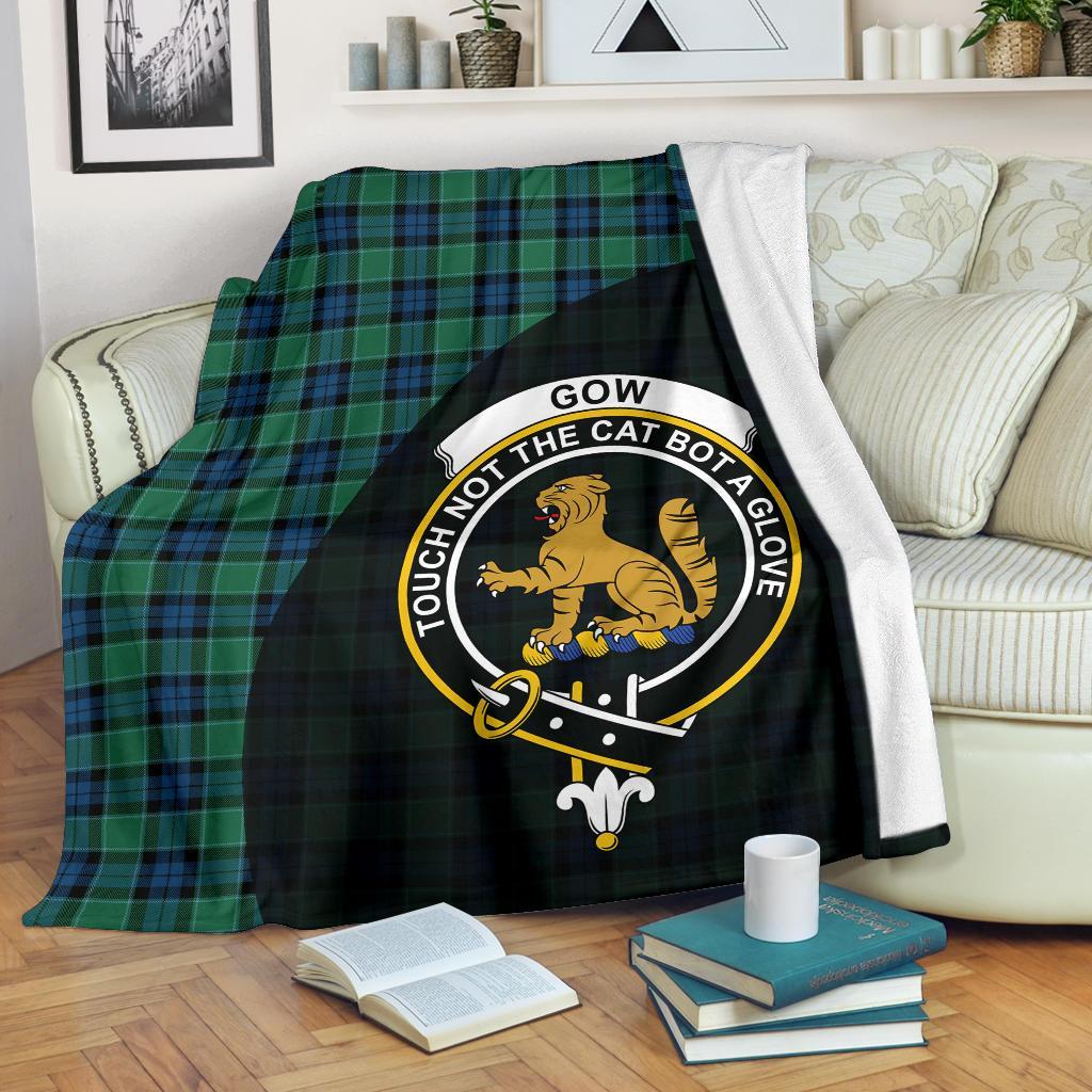 Graham of Menteith Ancient Tartan Crest Blanket Wave Style