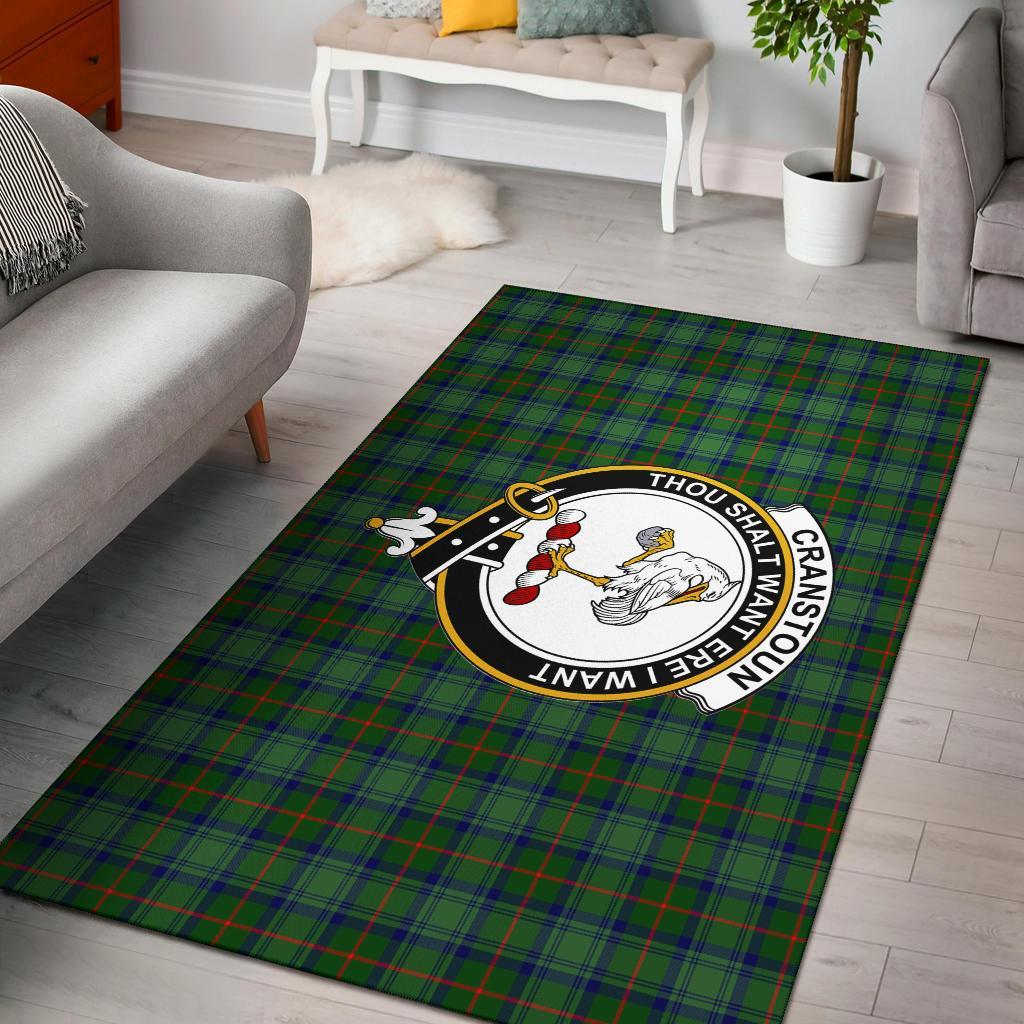 Cranstoun Tartan Crest Area Rug