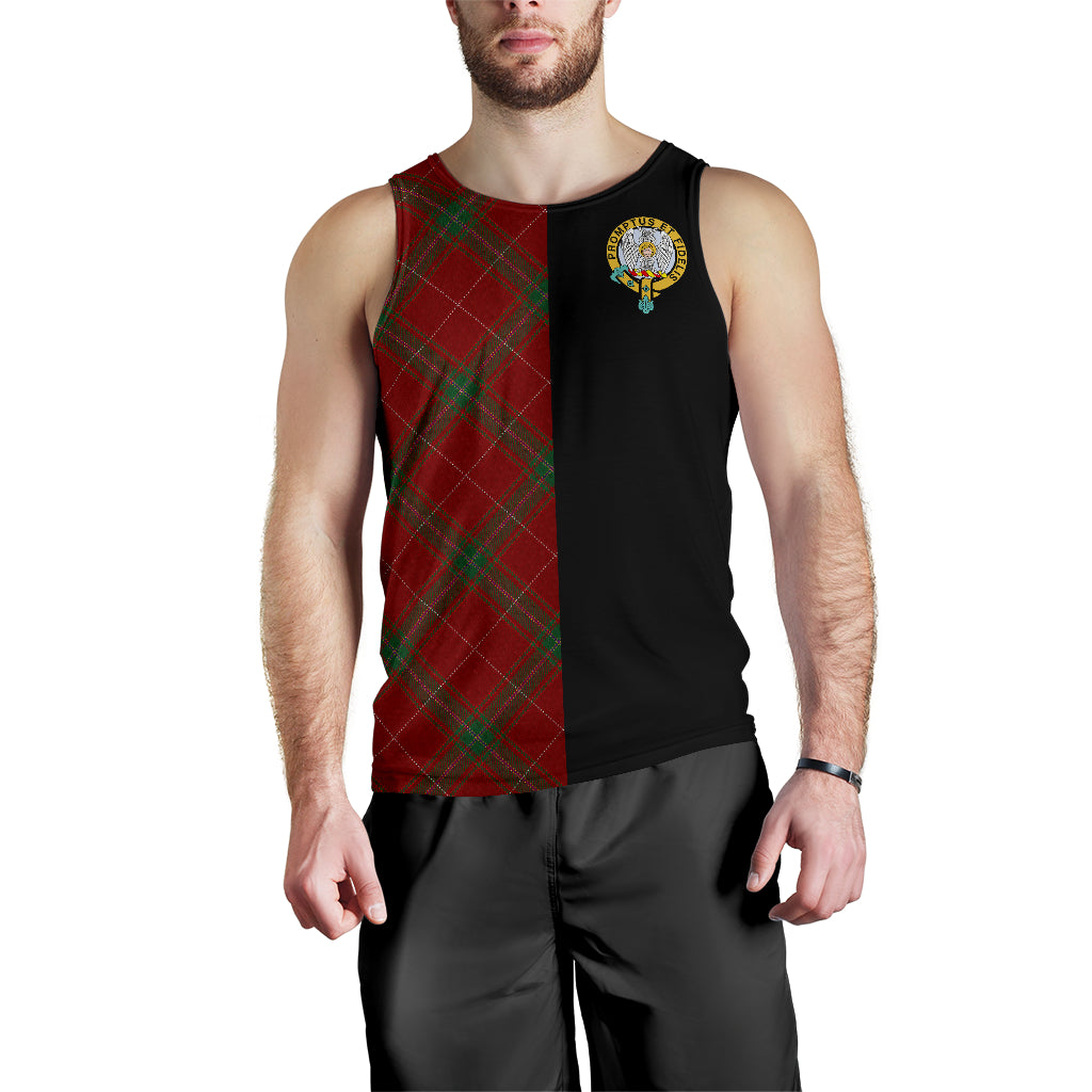 Carruthers Modern Tartan Official Crest Men's Tank Top - Cross Style