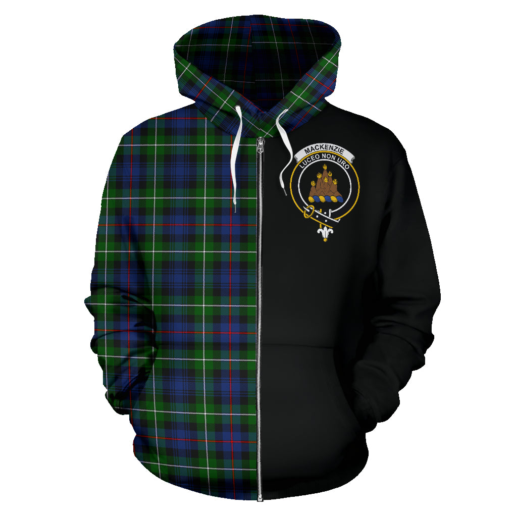 Mackenzie Tartan Crest Zipper Hoodie - Half Of Me Style - SP