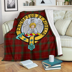 Carruthers Family Tartan Official Crest Blanket - 3 Sizes