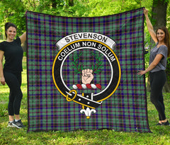 Stevenson Tartan Crest Quilt - SP