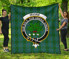 Irving of Bonshaw Tartan Crest Quilt - SP