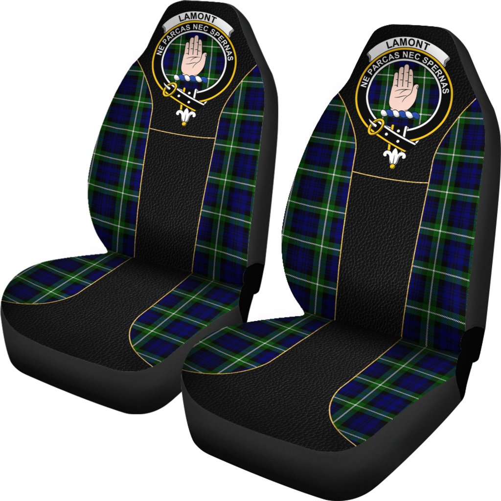 Lamont Tartan Crest Car seat cover