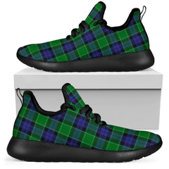 Graham of Menteith Modern Tartan Mesh Knit Sneakers