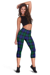 Blackwatch Modern Tartan Capris Leggings