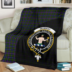 Murray of Atholl Modern Tartan Crest Blanket Wave Style