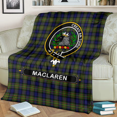 MacLaren Family Tartan Crest Blankets