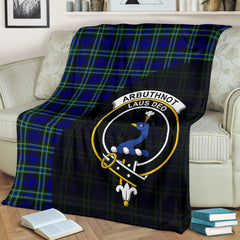 Arbuthnot Modern Tartan Crest Blanket - 3 Sizes