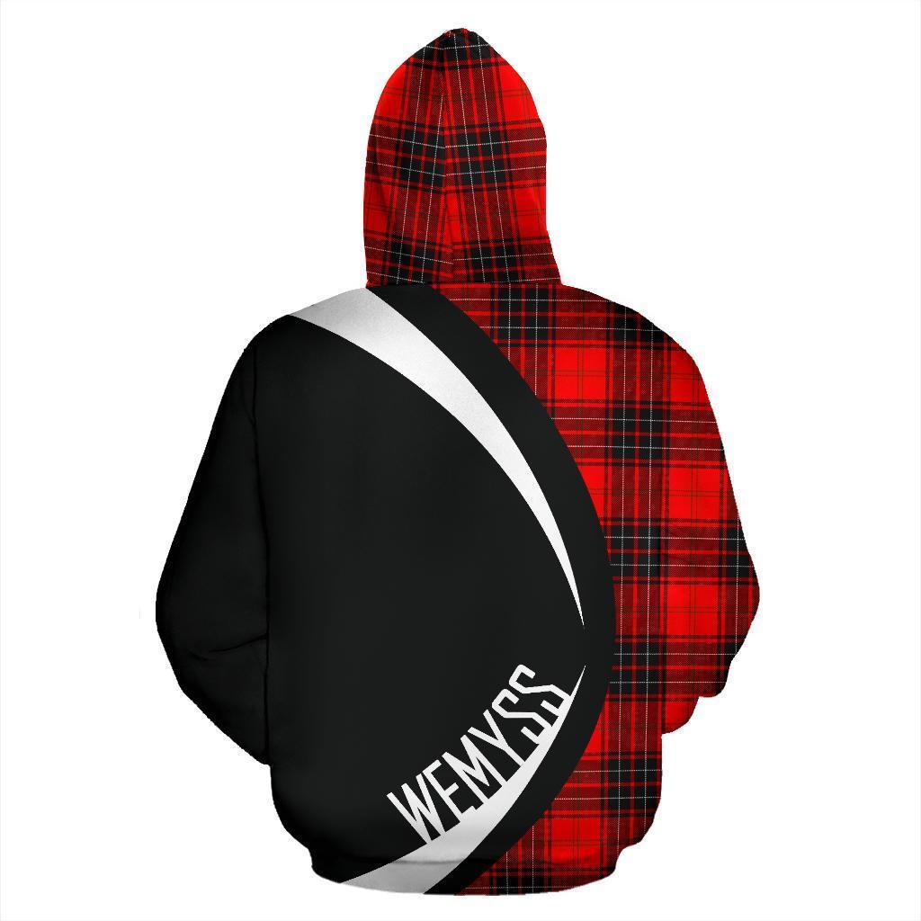 Wemyss Modern Tartan Crest Zipper Hoodie - Circle Style