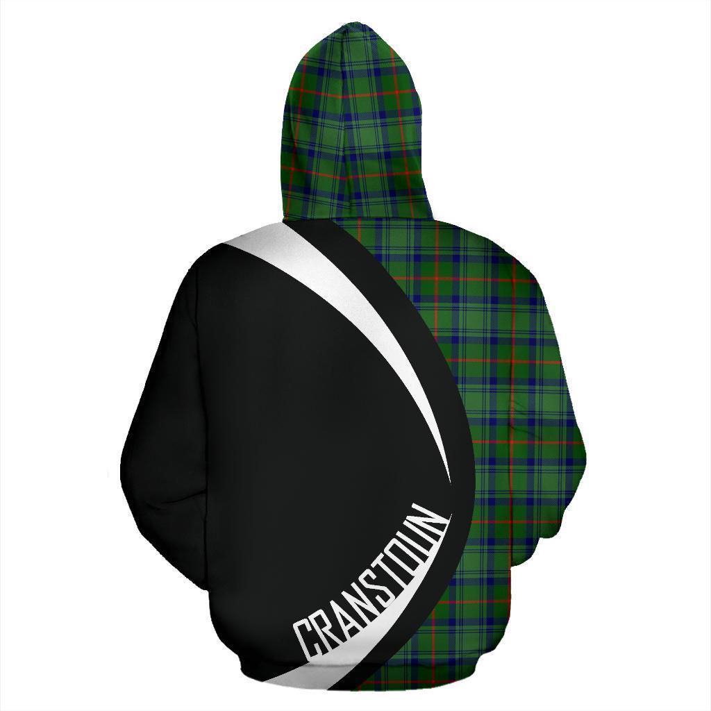 Cranstoun Tartan Crest Zipper Hoodie - Circle Style