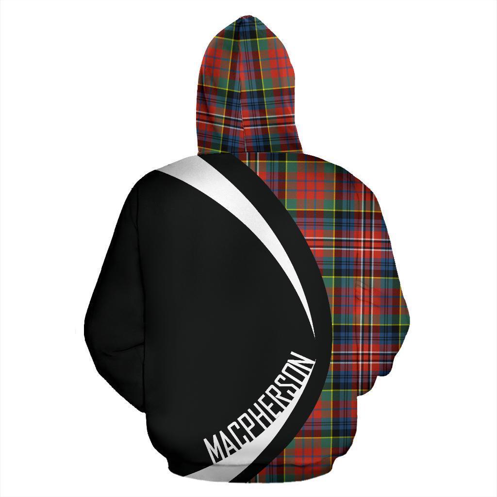 MacPherson Ancient Tartan Crest Hoodie - Circle Style