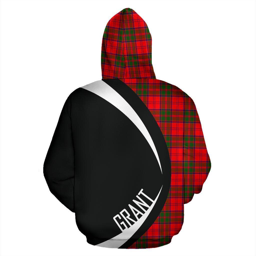 Grant Modern Tartan Crest Hoodie - Circle Style