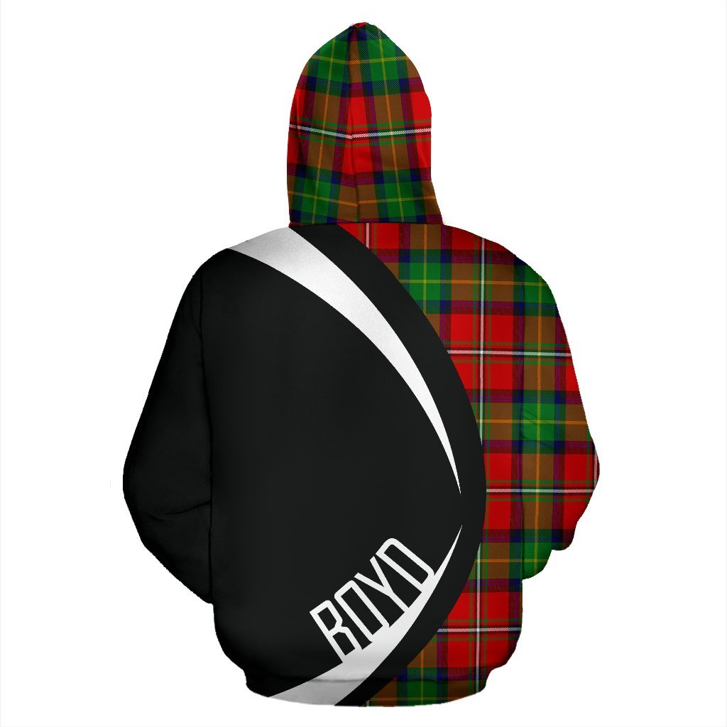 Boyd Modern Tartan Crest Zipper Hoodie - Circle Style