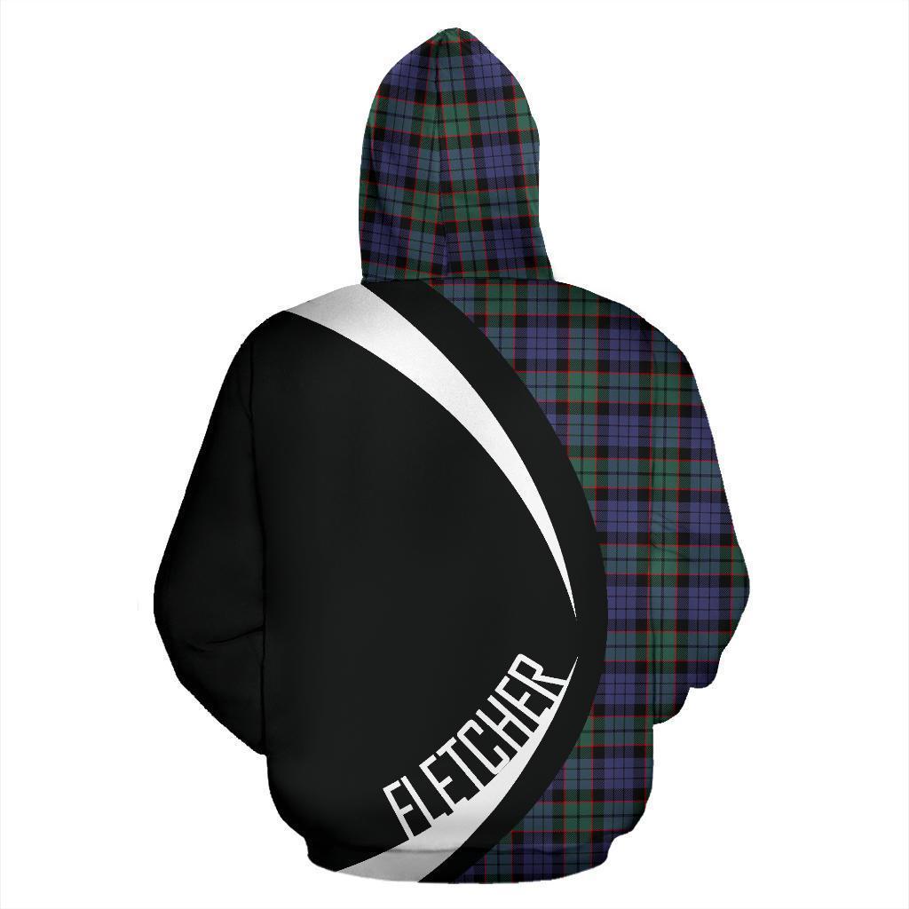 Fletcher Modern Tartan Crest Hoodie - Circle Style