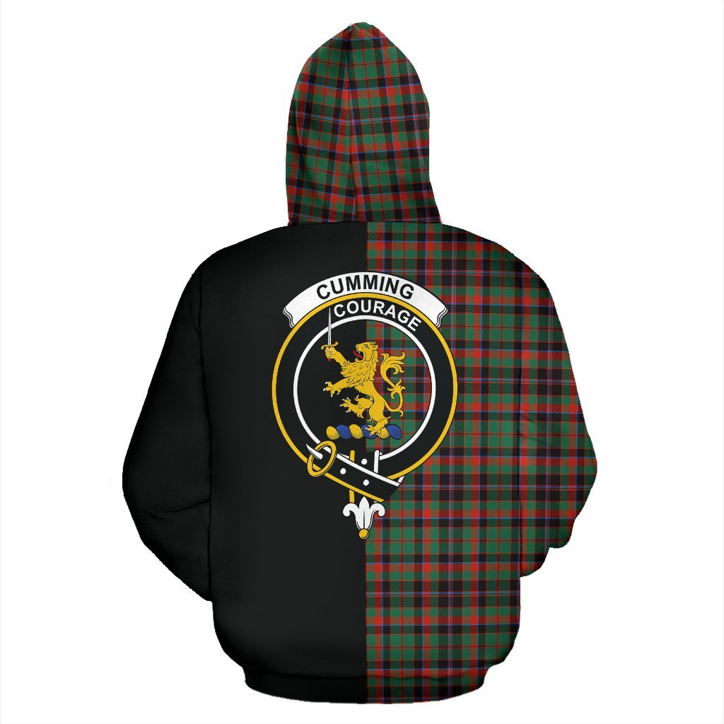 Cumming Hunting Ancient Tartan Crest Zipper Hoodie - Half Of Me Style