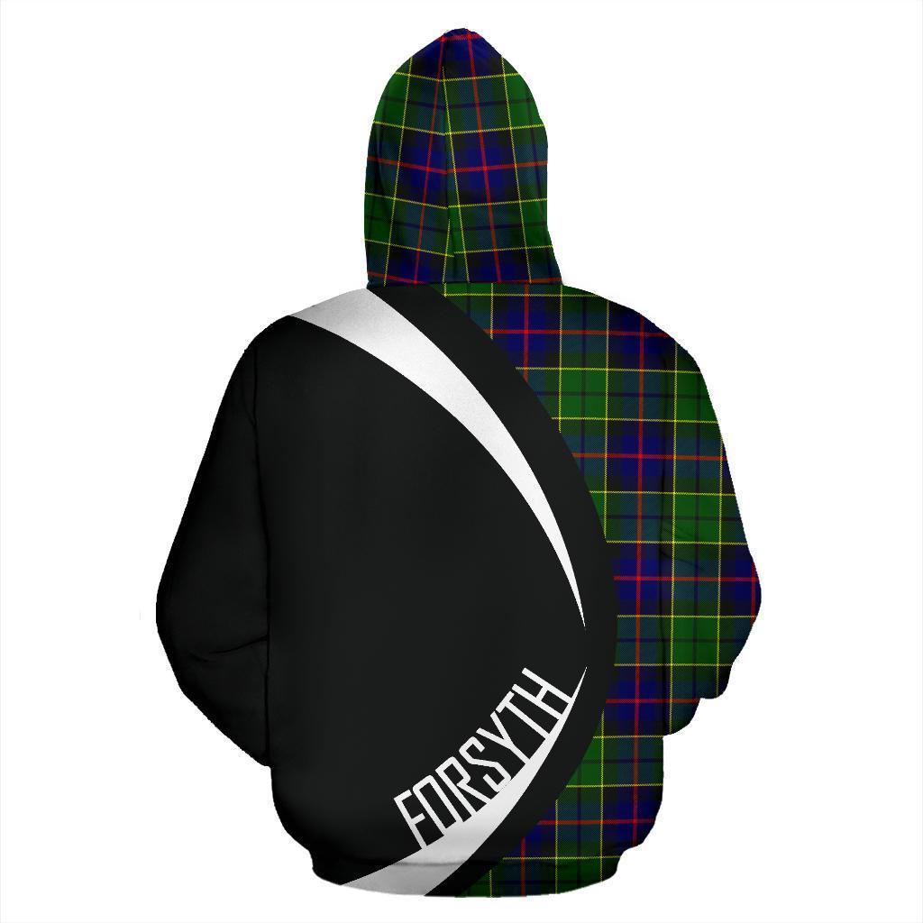 Forsyth Modern Tartan Crest Hoodie - Circle Style