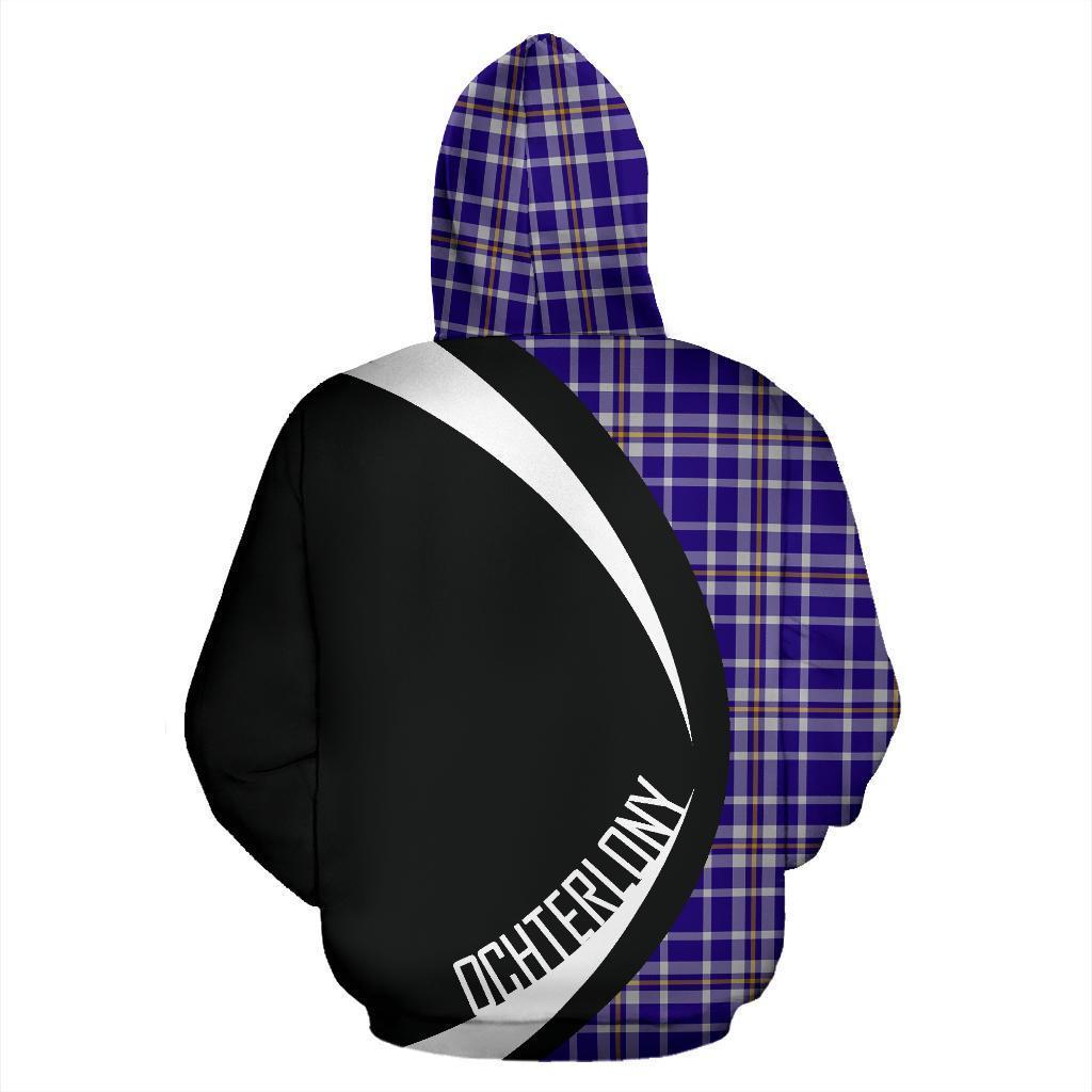 Ochterlony Tartan Crest Zipper Hoodie - Circle Style