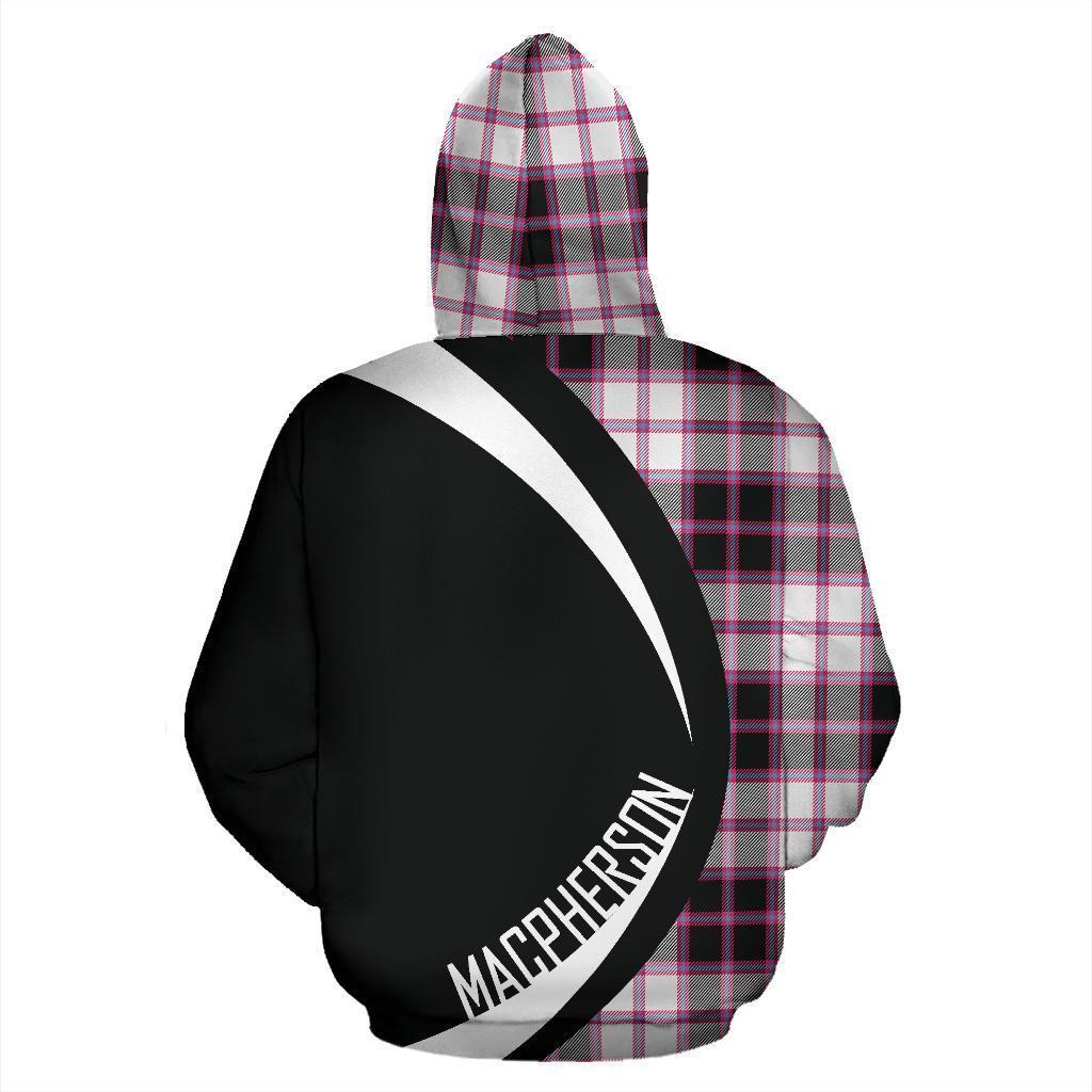 MacPherson Hunting Modern Tartan Crest Hoodie - Circle Style