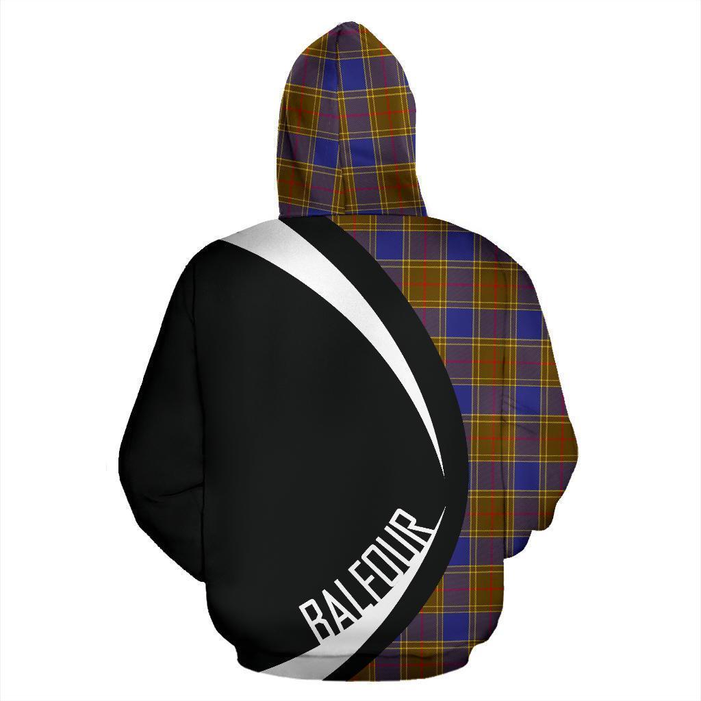 Balfour Modern Tartan Crest Hoodie - Circle Style