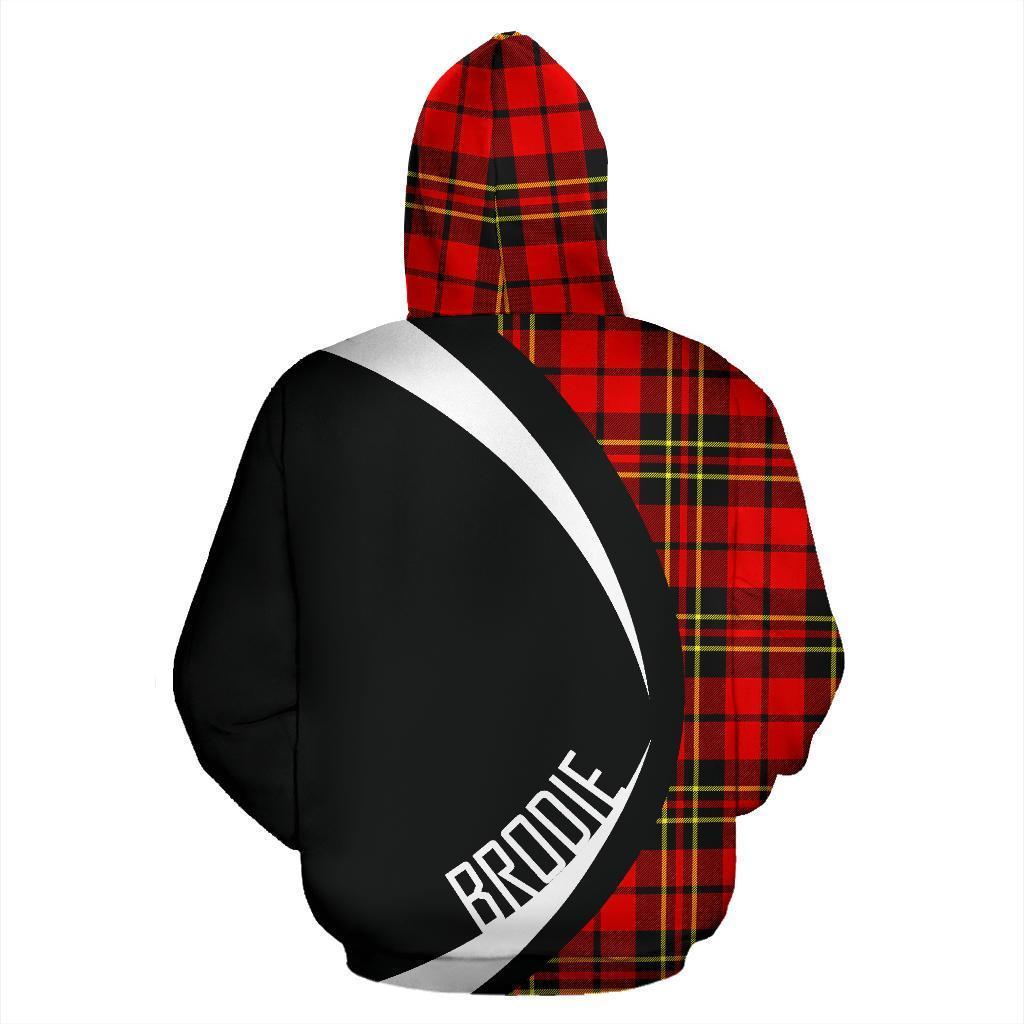 Brodie Modern Tartan Crest Hoodie - Circle Style