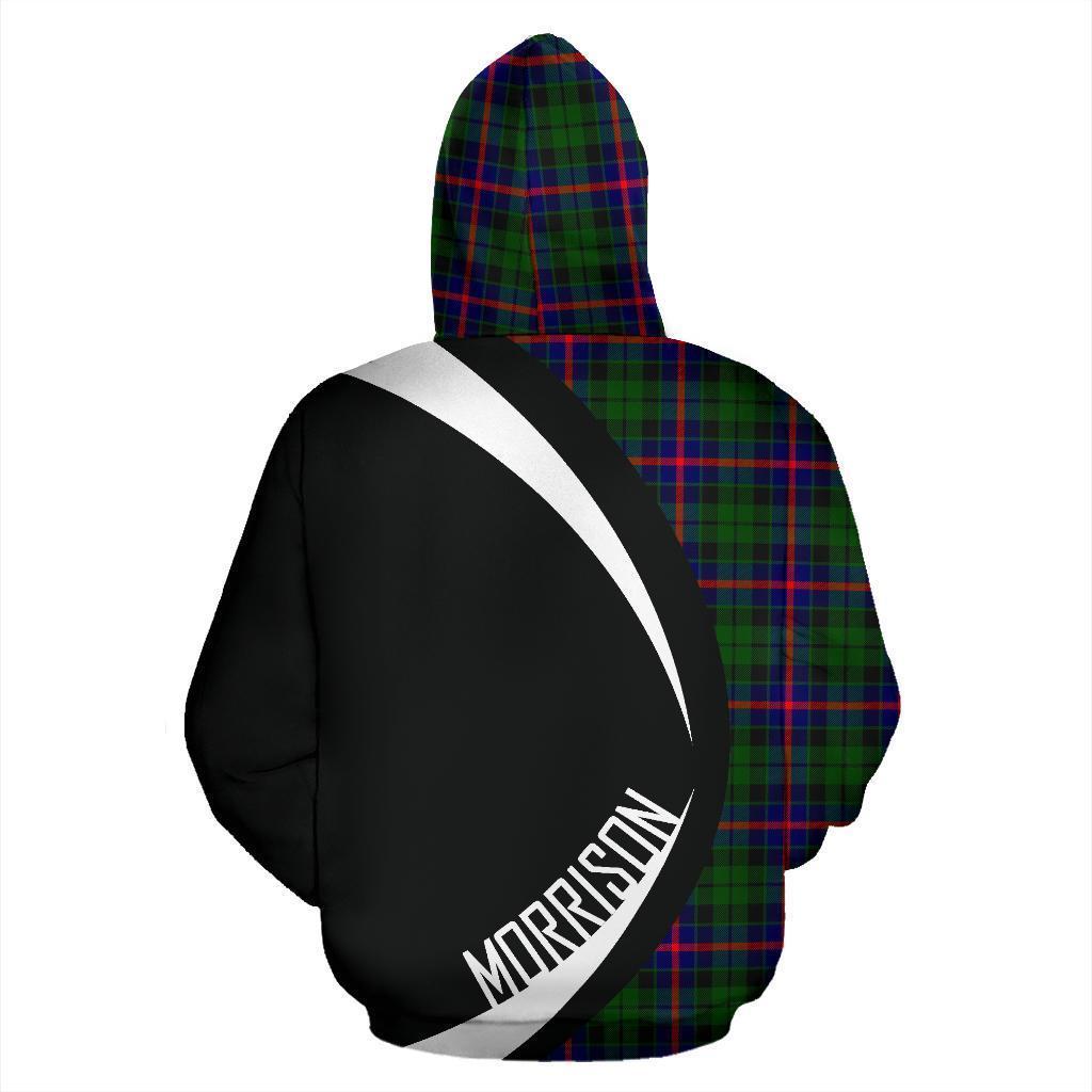 Morrison Modern Tartan Crest Hoodie - Circle Style