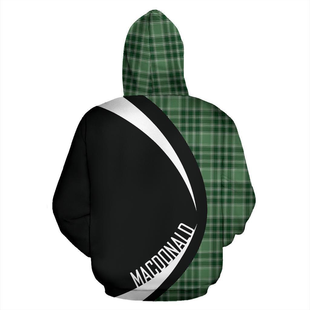 MacDonald Lord of the Isles Hunting Tartan Crest Hoodie - Circle Style