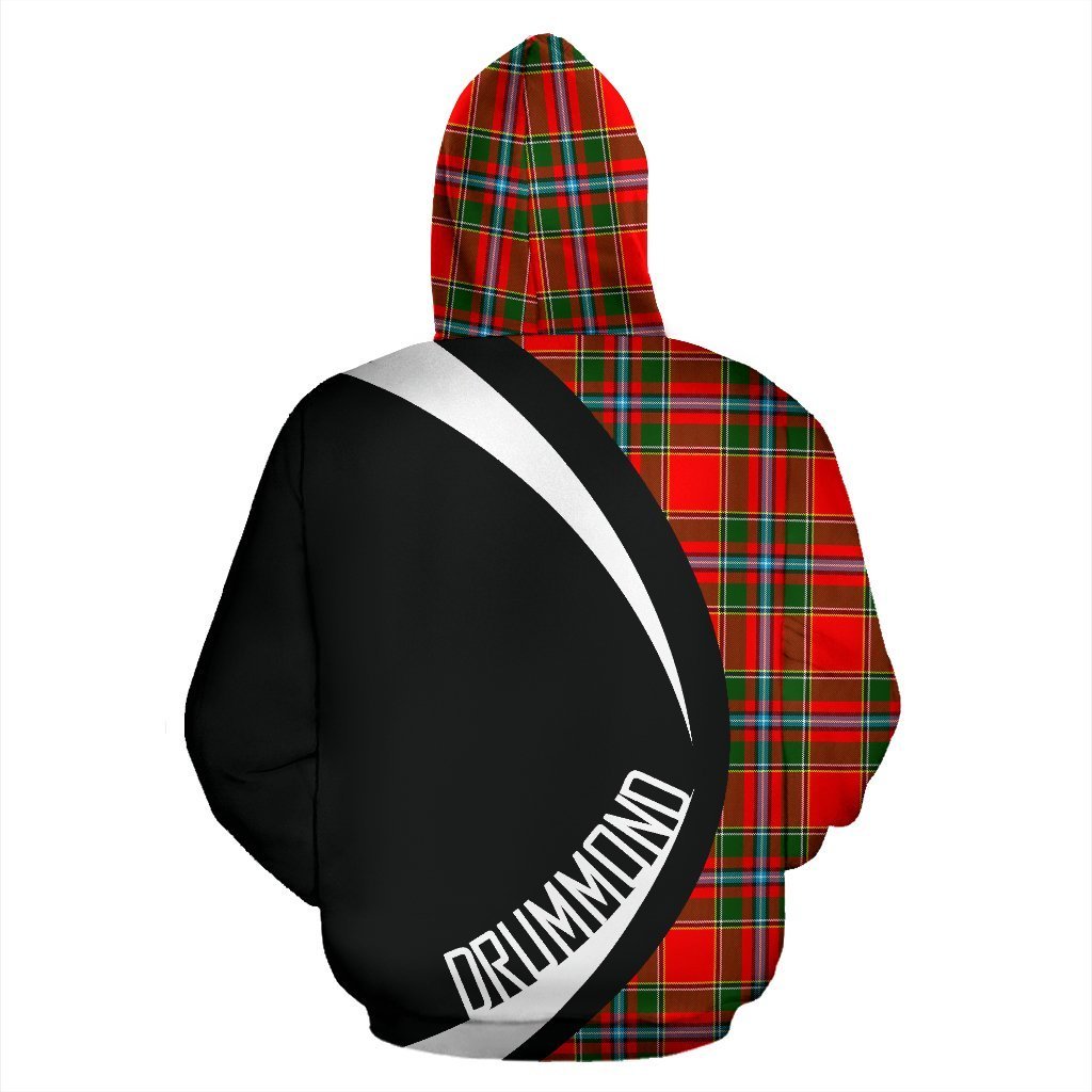 Drummond of Perth Tartan Crest Zipper Hoodie - Circle Style