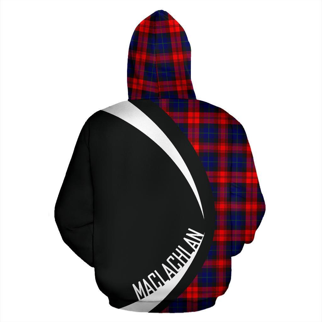 MacLachlan Modern Tartan Crest Zipper Hoodie - Circle Style