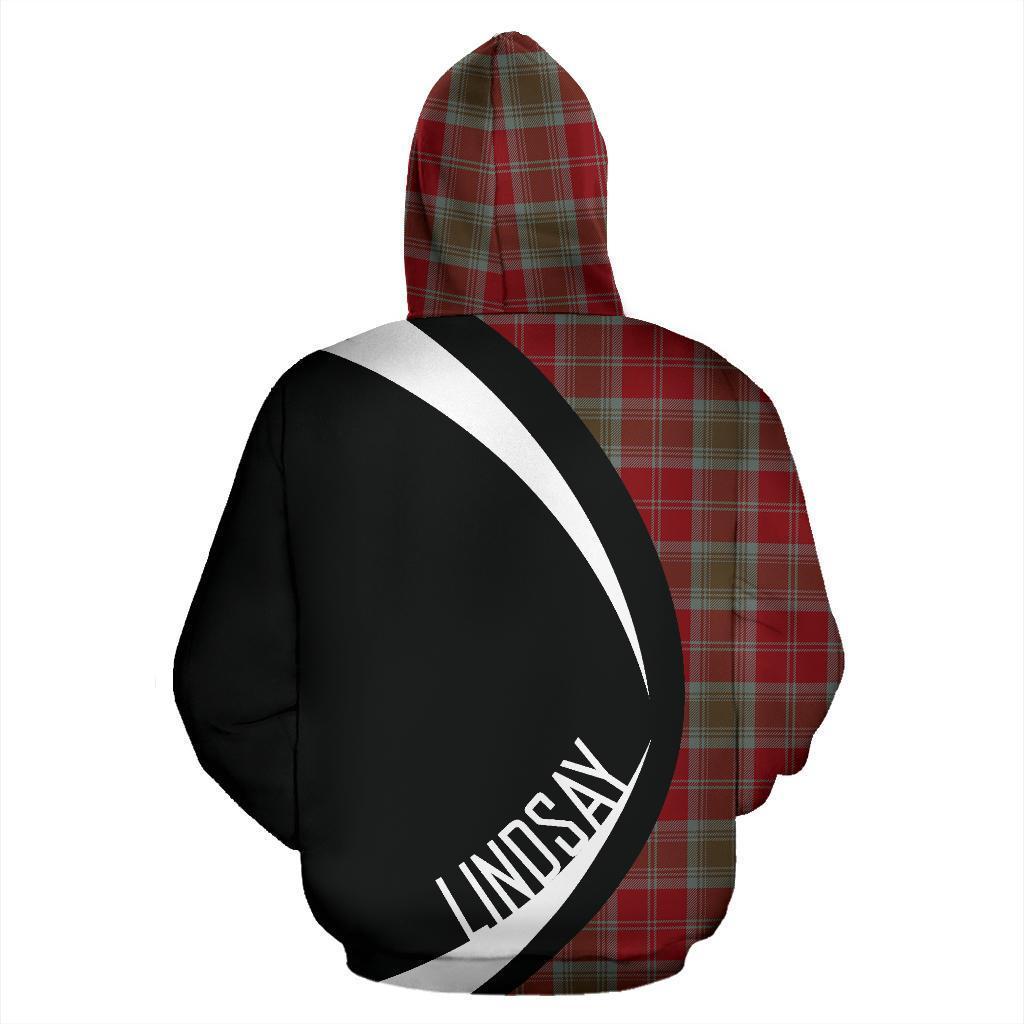 Lindsay Weathered Tartan Crest Hoodie - Circle Style