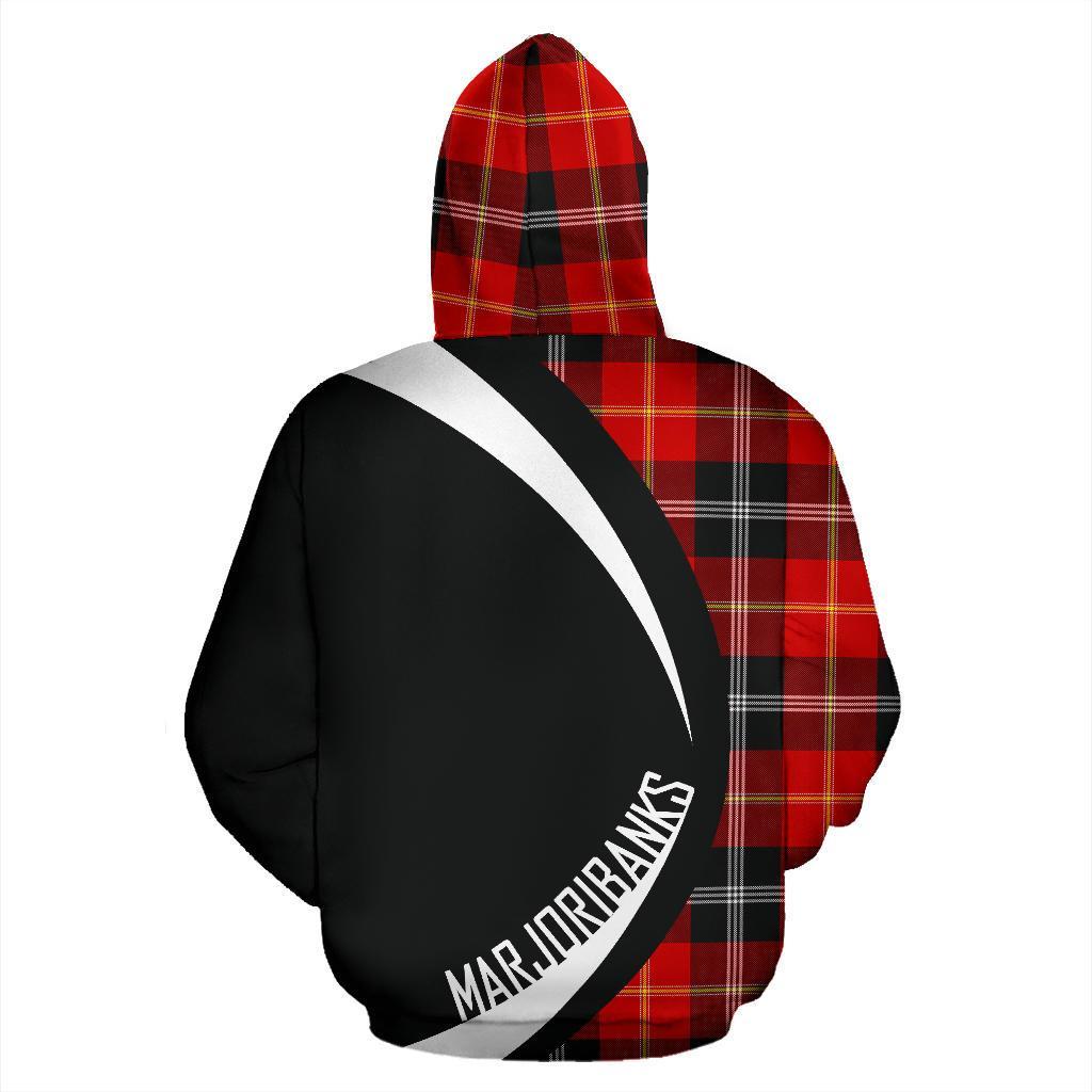 Marjoribanks Tartan Crest Zipper Hoodie - Circle Style