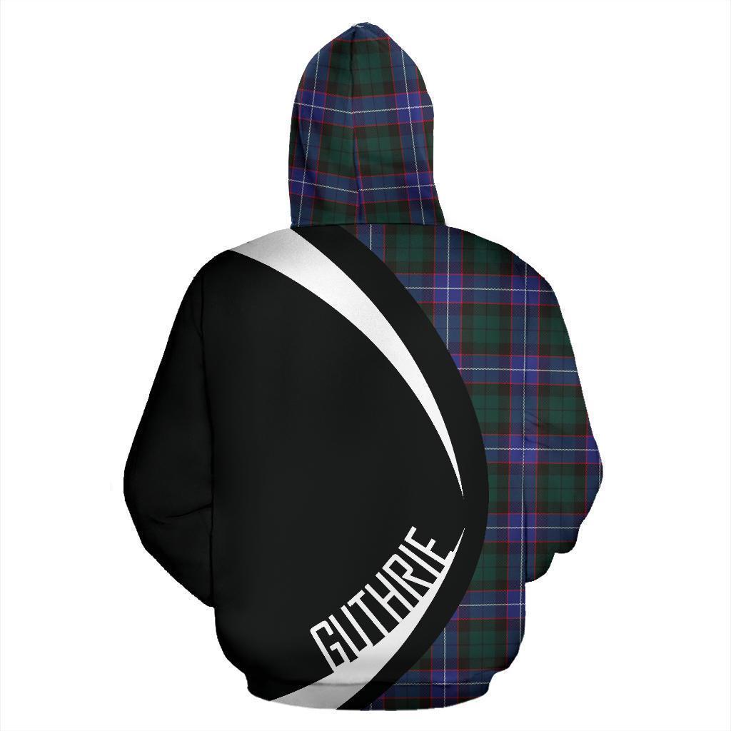 Guthrie Modern Tartan Crest Zipper Hoodie - Circle Style