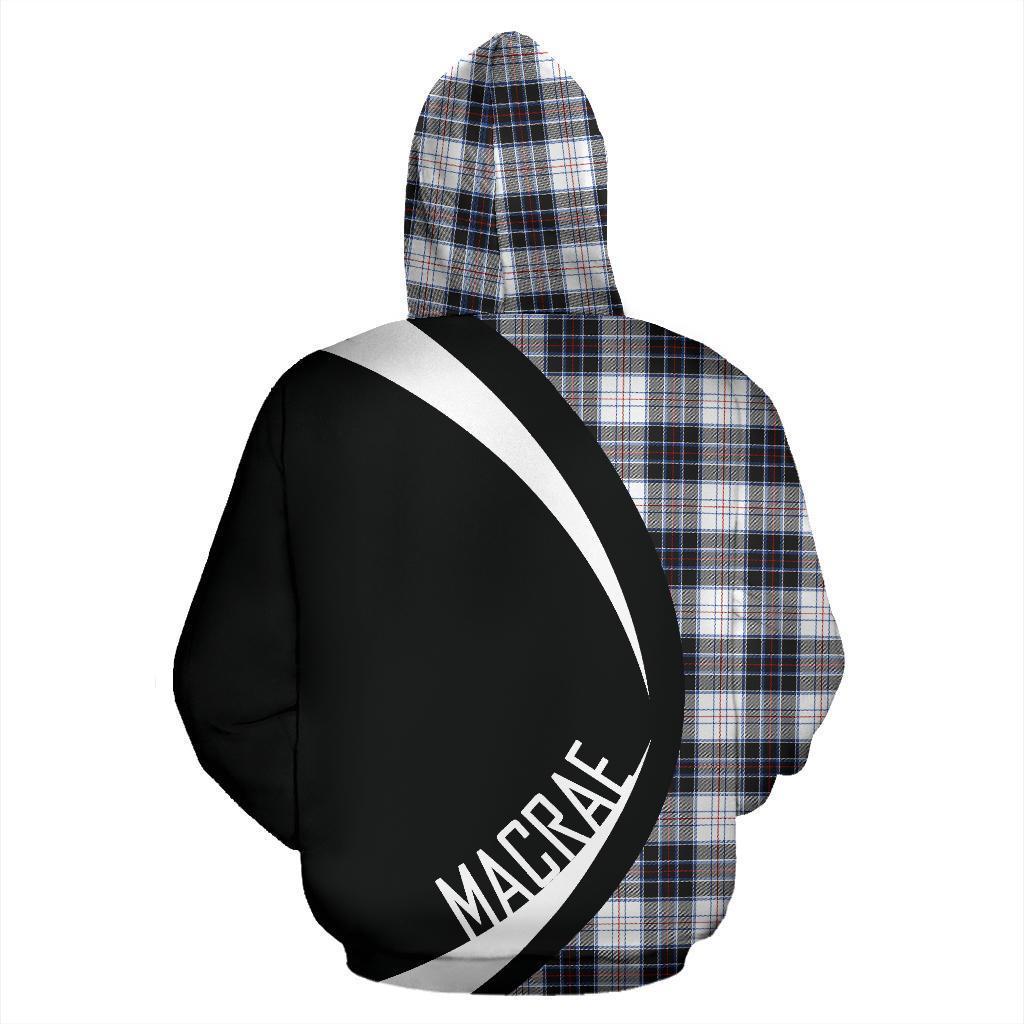 MacRae Dress Modern Tartan Crest Hoodie - Circle Style