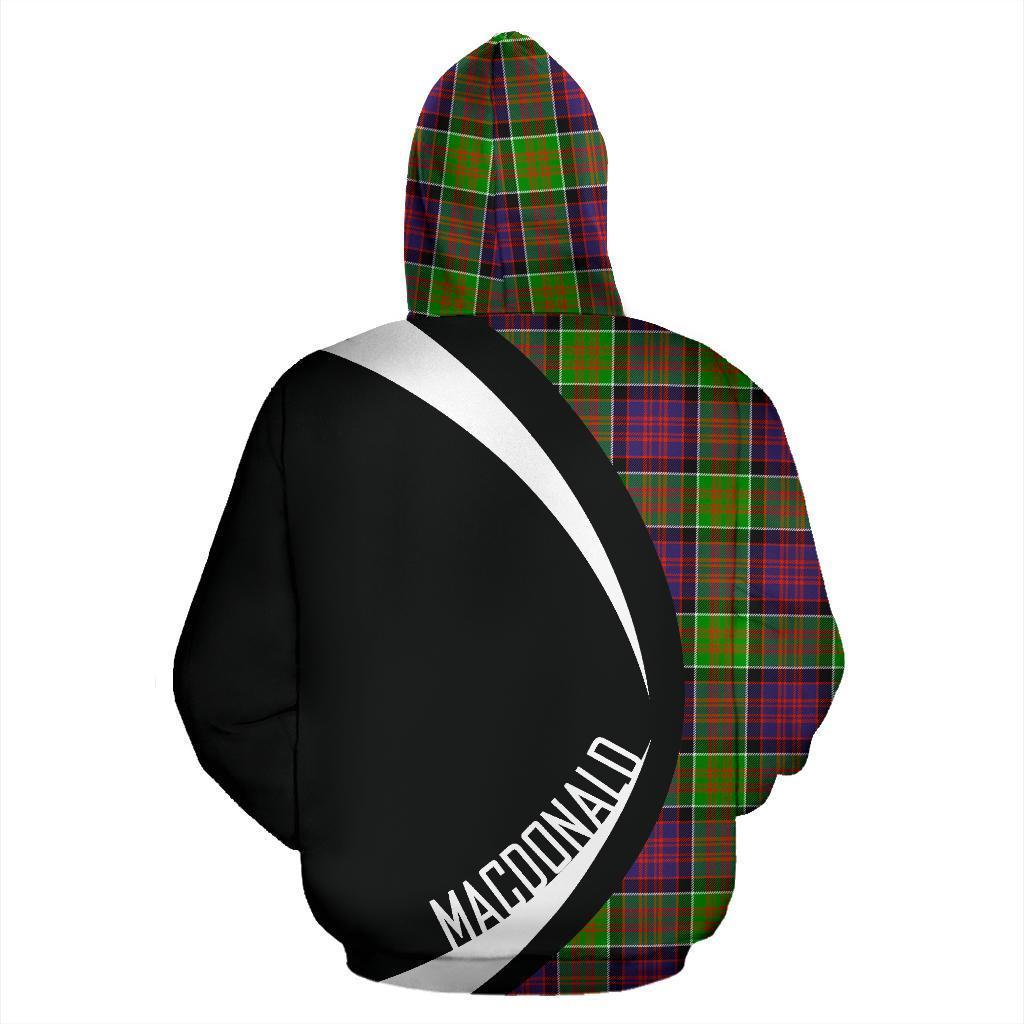 MacDonald of Clanranald Tartan Crest Hoodie - Circle Style