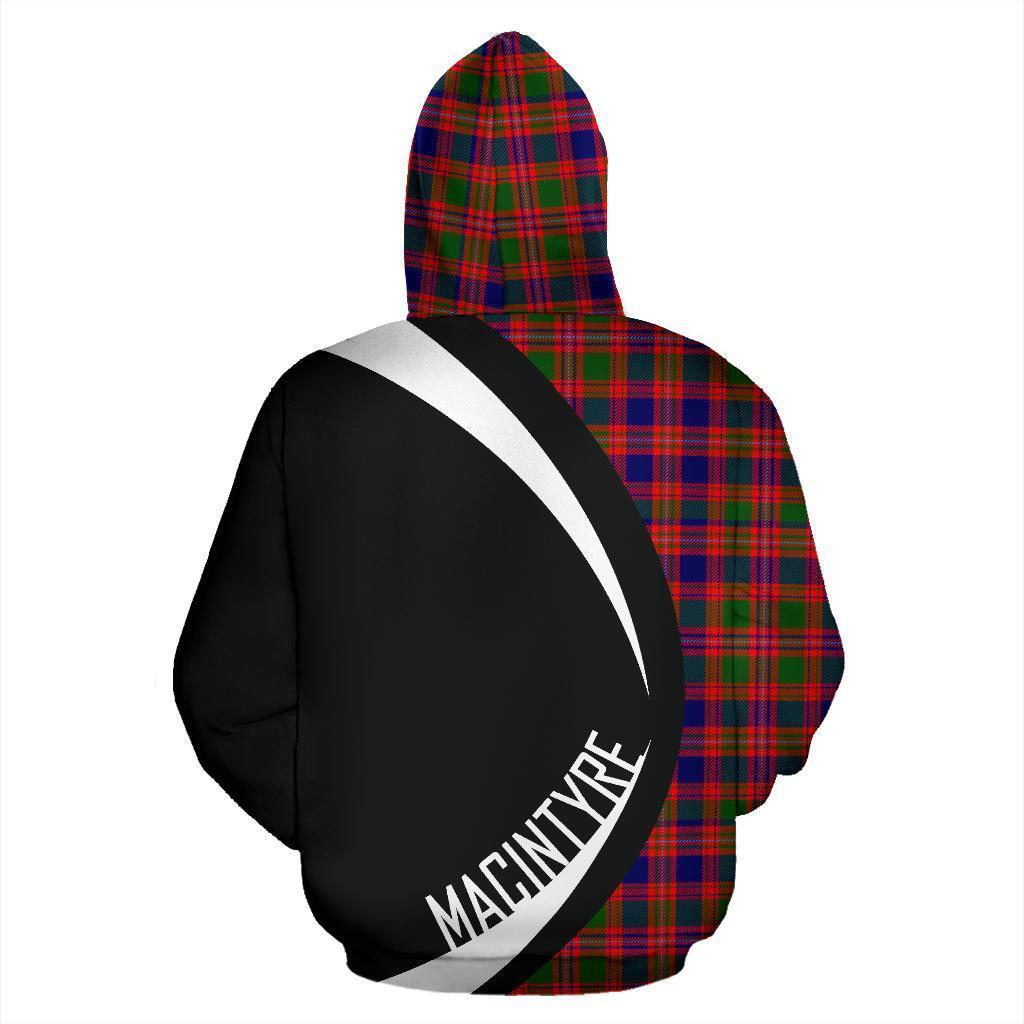 MacIntyre Modern Tartan Crest Hoodie - Circle Style