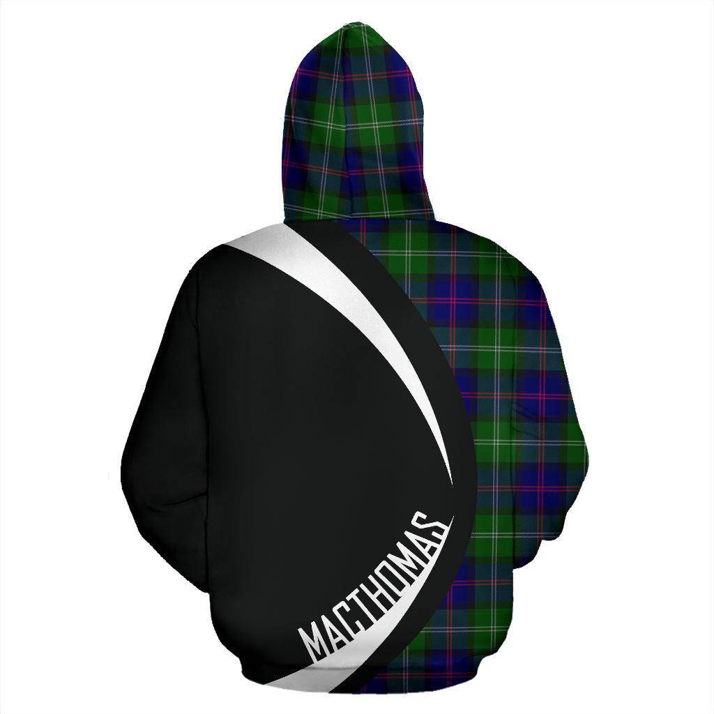 MacThomas Modern Tartan Crest Zipper Hoodie - Circle Style