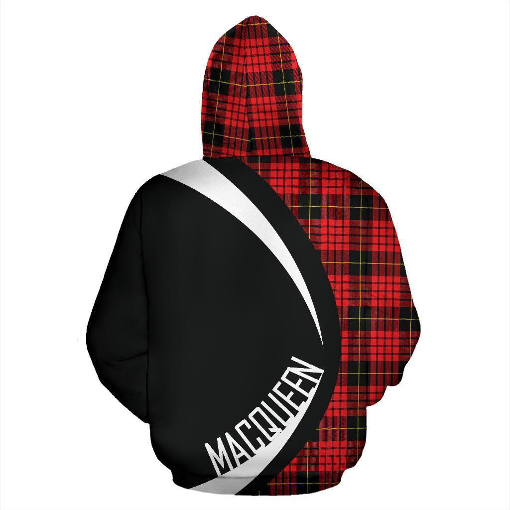 MacQueen Modern Tartan Crest Zipper Hoodie - Circle Style