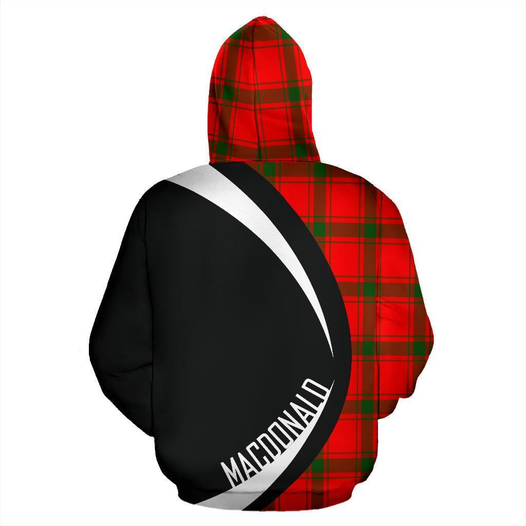 MacDonald of Sleat Tartan Crest Hoodie - Circle Style