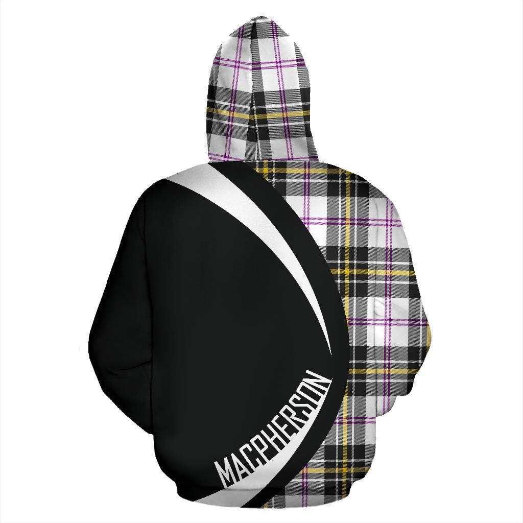 MacPherson Dress Modern Tartan Crest Hoodie - Circle Style