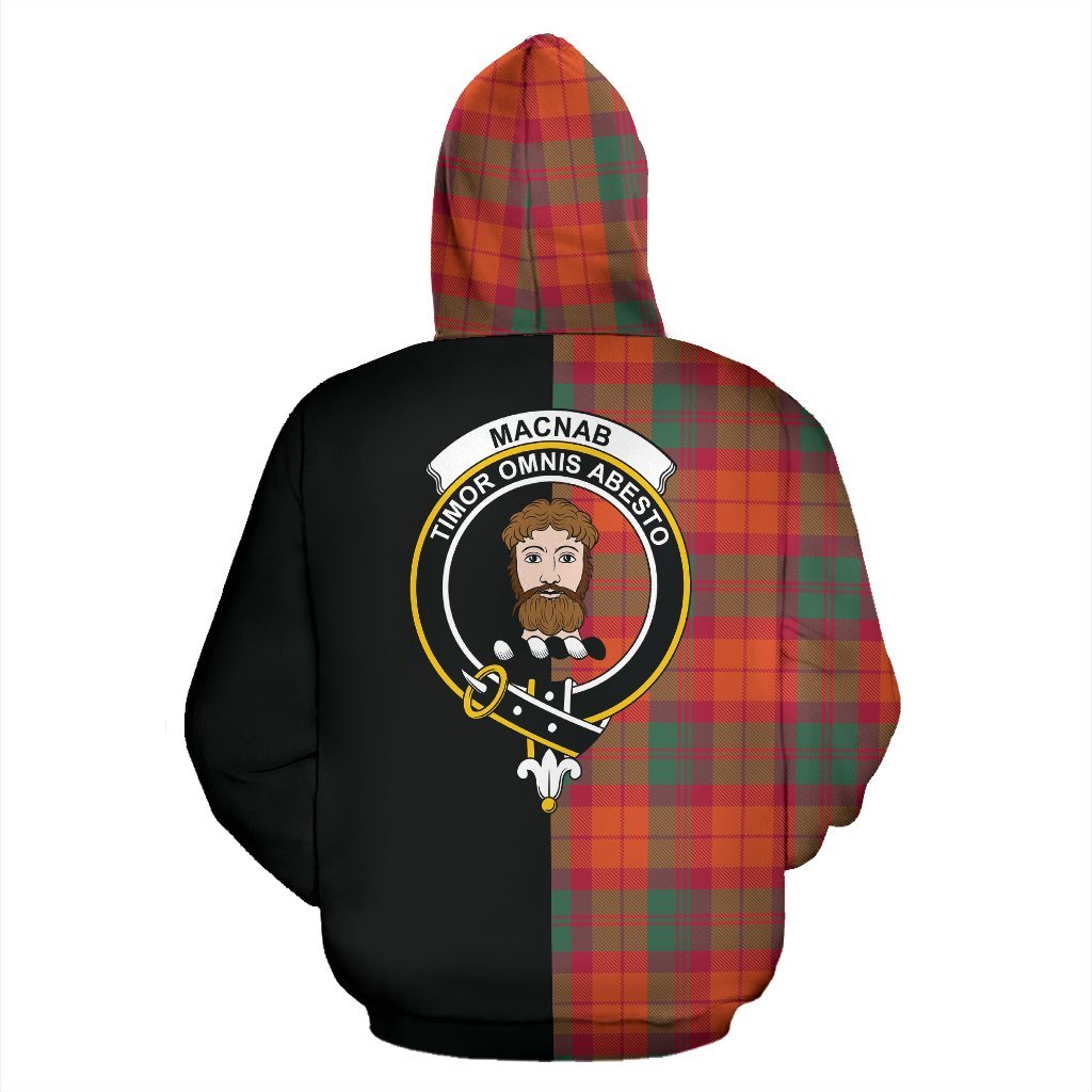 MacNab Ancient Tartan Crest Zipper Hoodie - Half Of Me Style