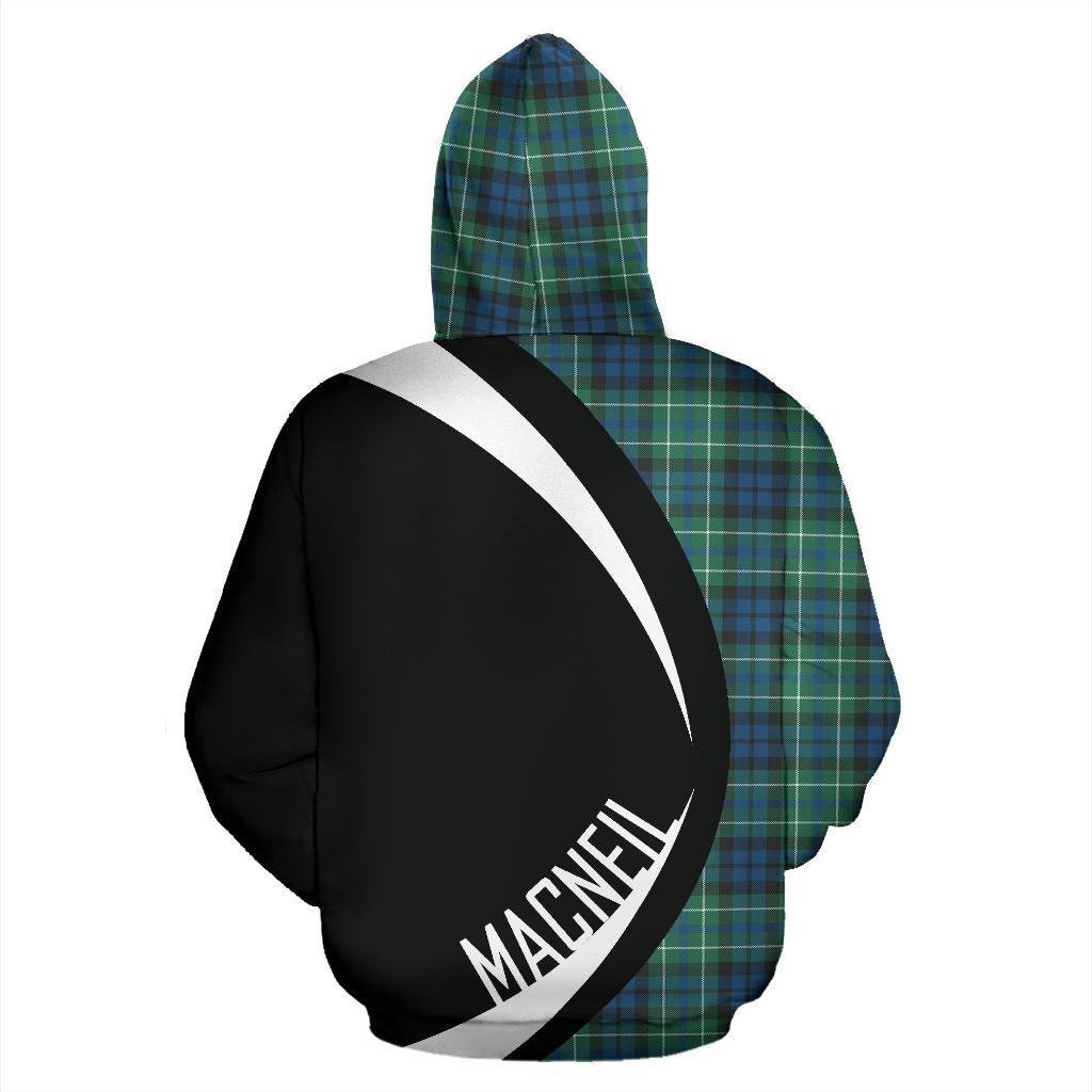 MacNeill of Colonsay Ancient Tartan Crest Hoodie - Circle Style