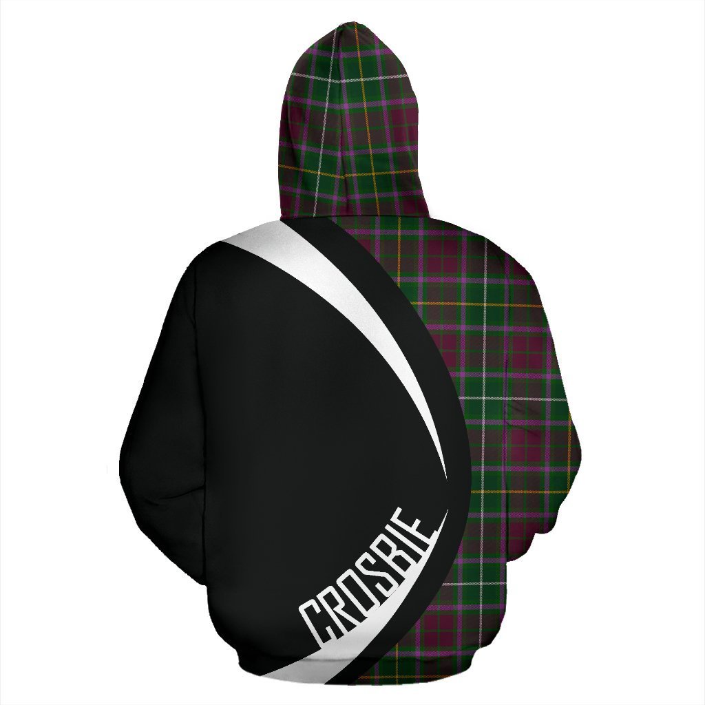 Crosbie Tartan Crest Zipper Hoodie - Circle Style