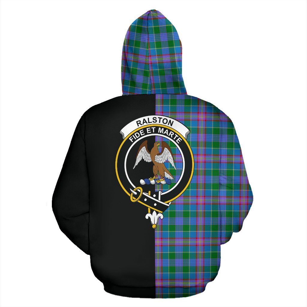 Ralston Tartan Crest Zipper Hoodie - Half Of Me Style