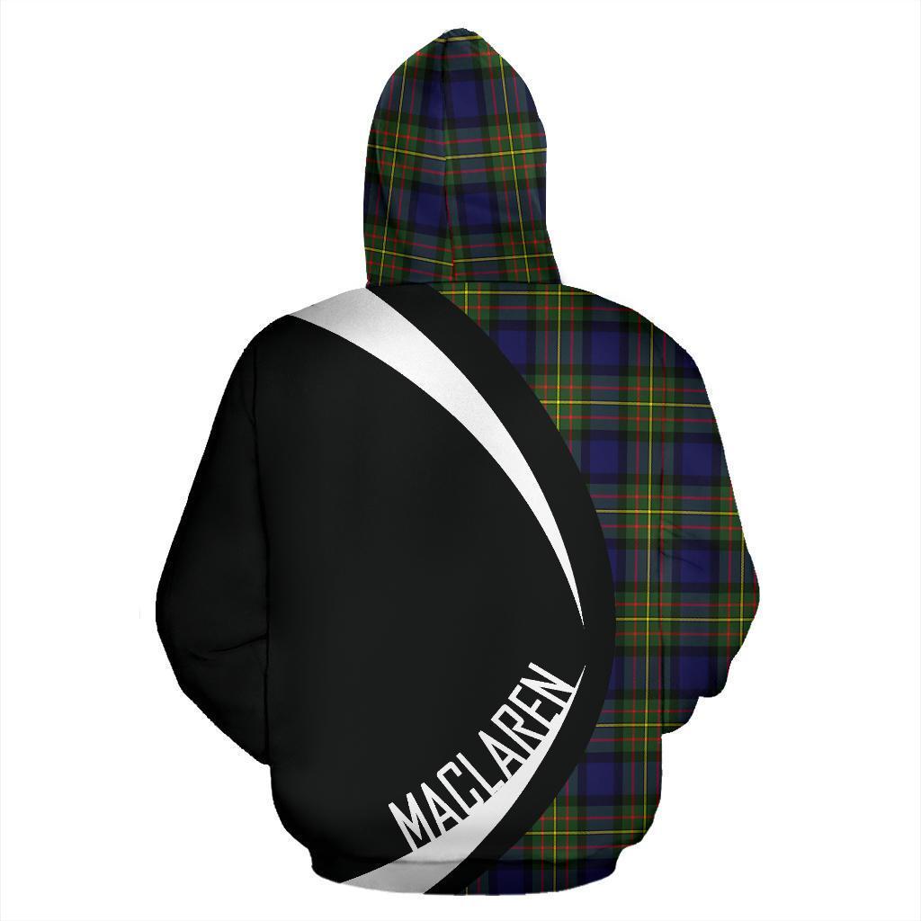 MacLaren Modern Tartan Crest Hoodie - Circle Style